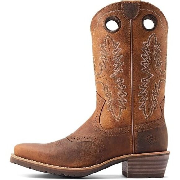 Ariat Men\'s Hybrid Roughstock Square Toe Cowboy Boot